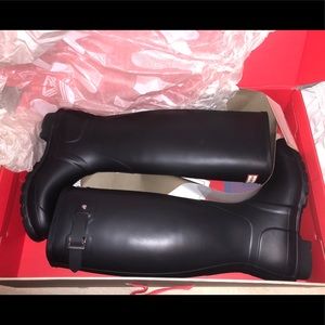 Navy Blue Hunter Boots